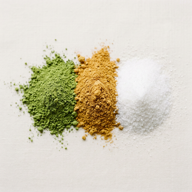 African Mango, Green Tea, and Allulose powders